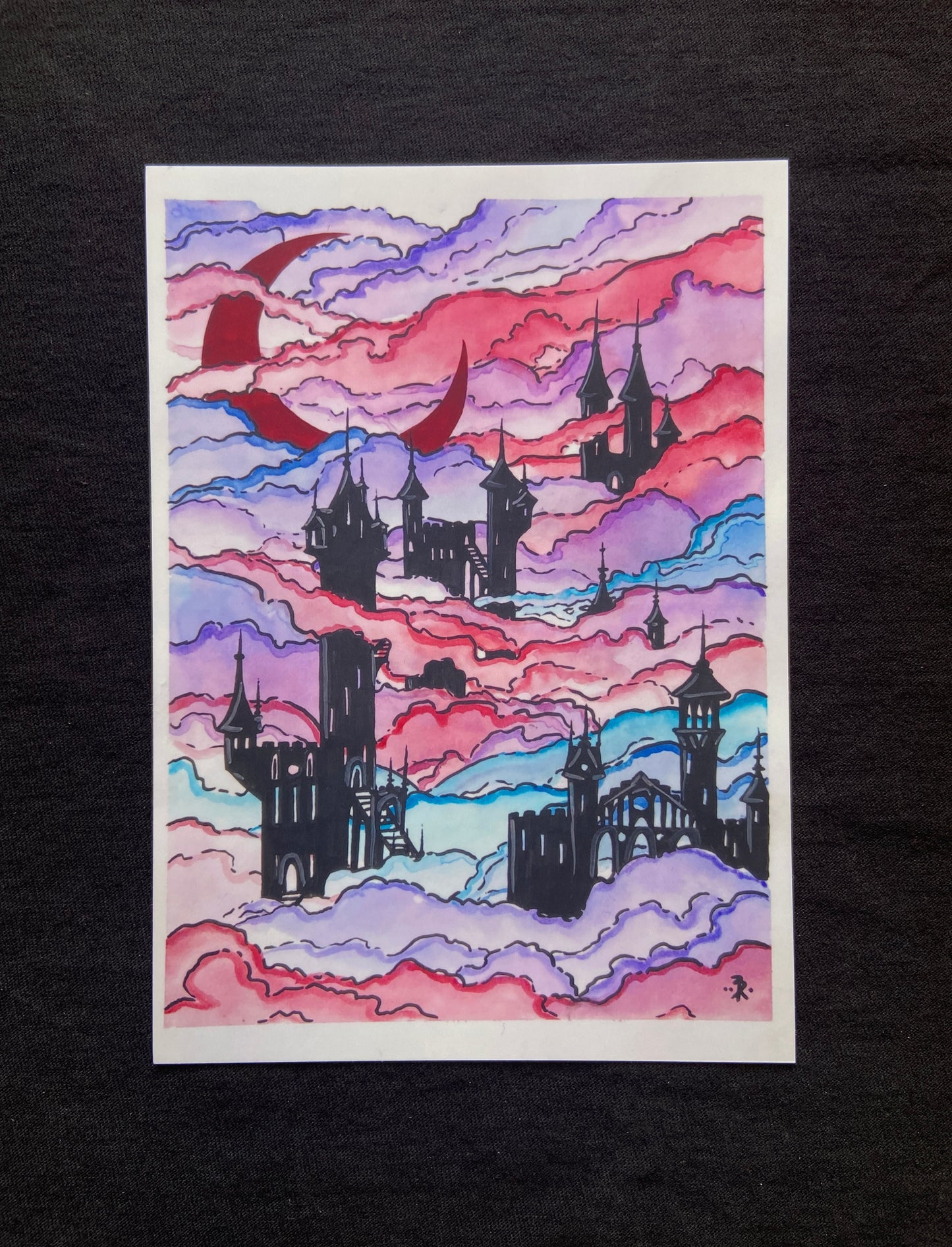 "Clouds & Candy" Postcard Print