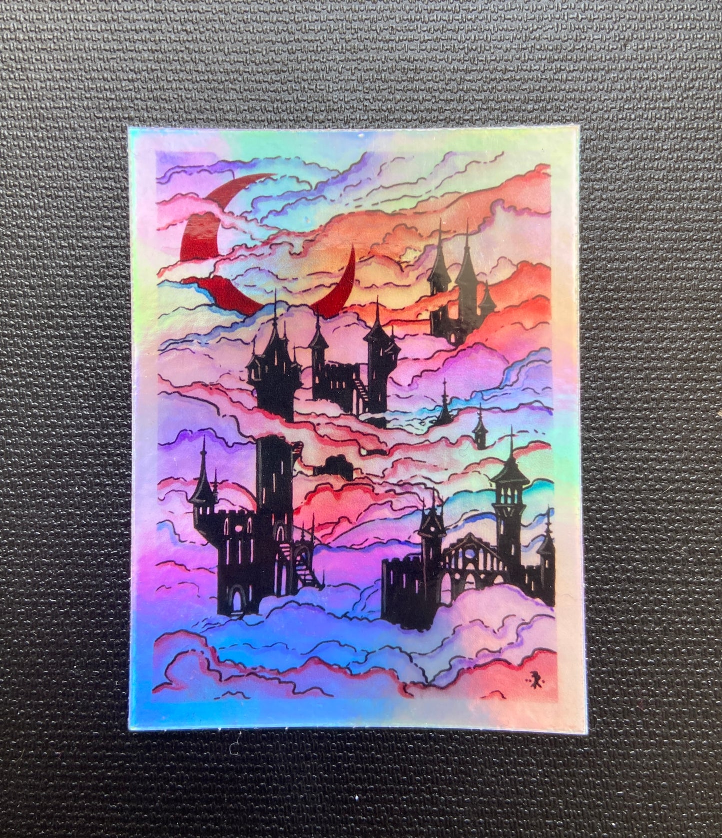 "Clouds & Candy" Vinyl Holographic Sticker